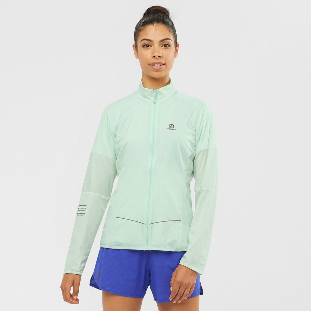 Salomon SENSE Chaquetas Mujer - Azules - Colombia (69423-OHNV)